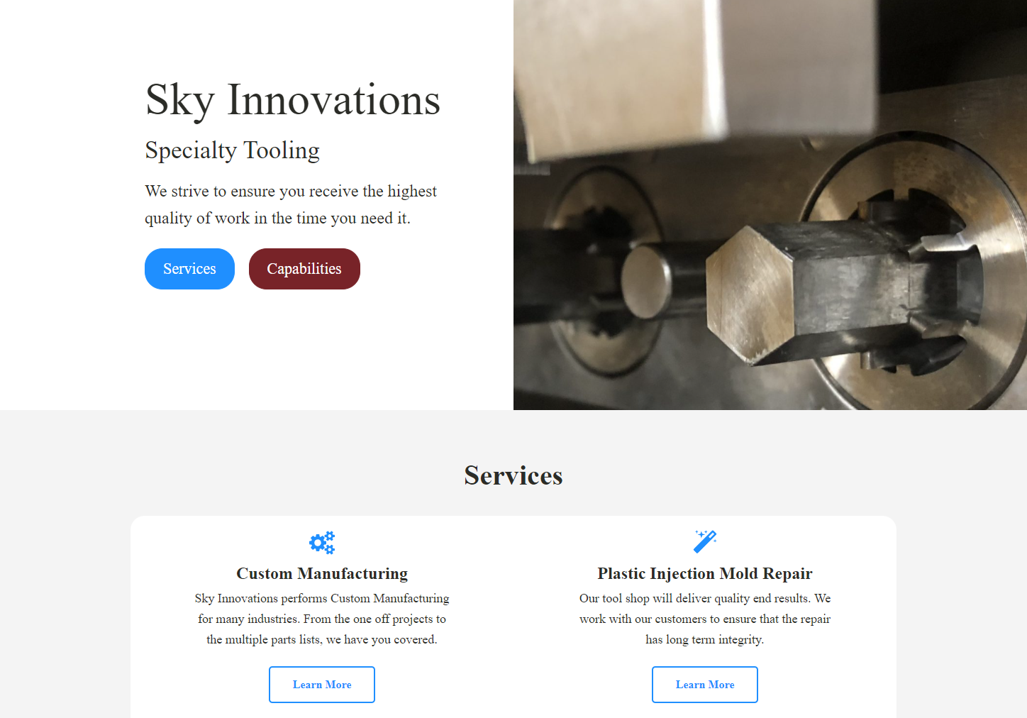 Sky Innovations website